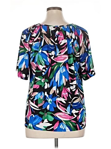 AK Anne Klein Short Sleeve Blouse (view 2)
