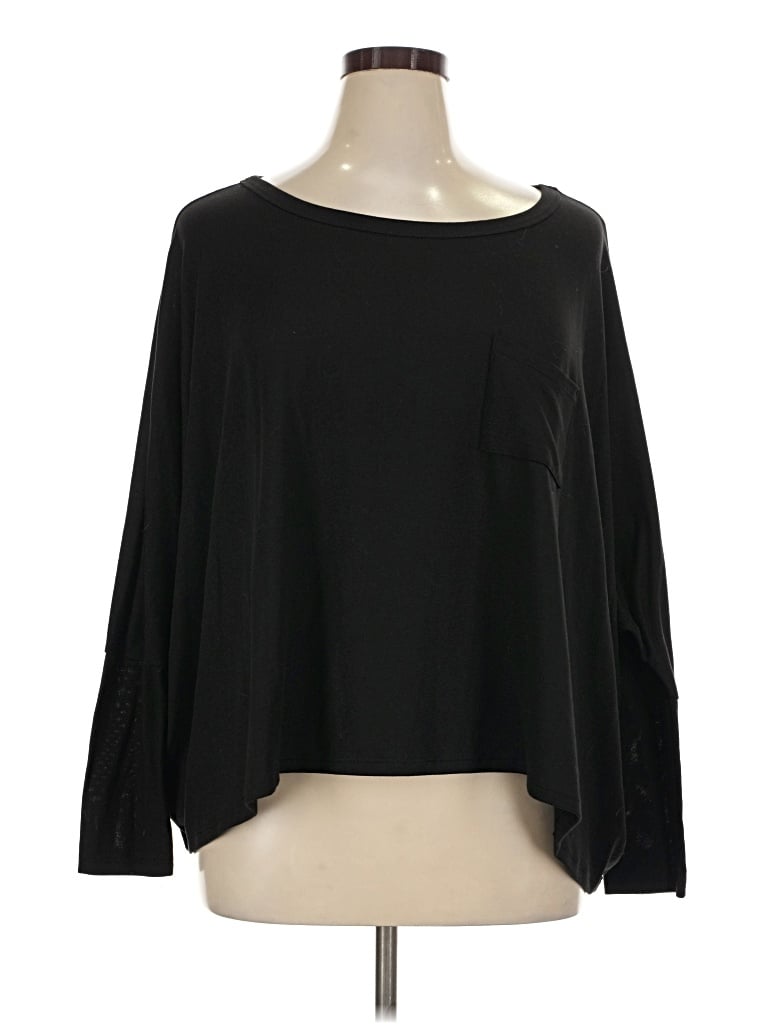 Pre-owned Zenana Pullover Sweater In Black