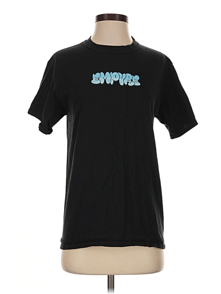 Pre-owned Empyre Short Sleeve Top Black Crew Neck Tops