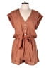 Cloth & Stone 100% Linen Solid Brown Romper Size L - photo 1