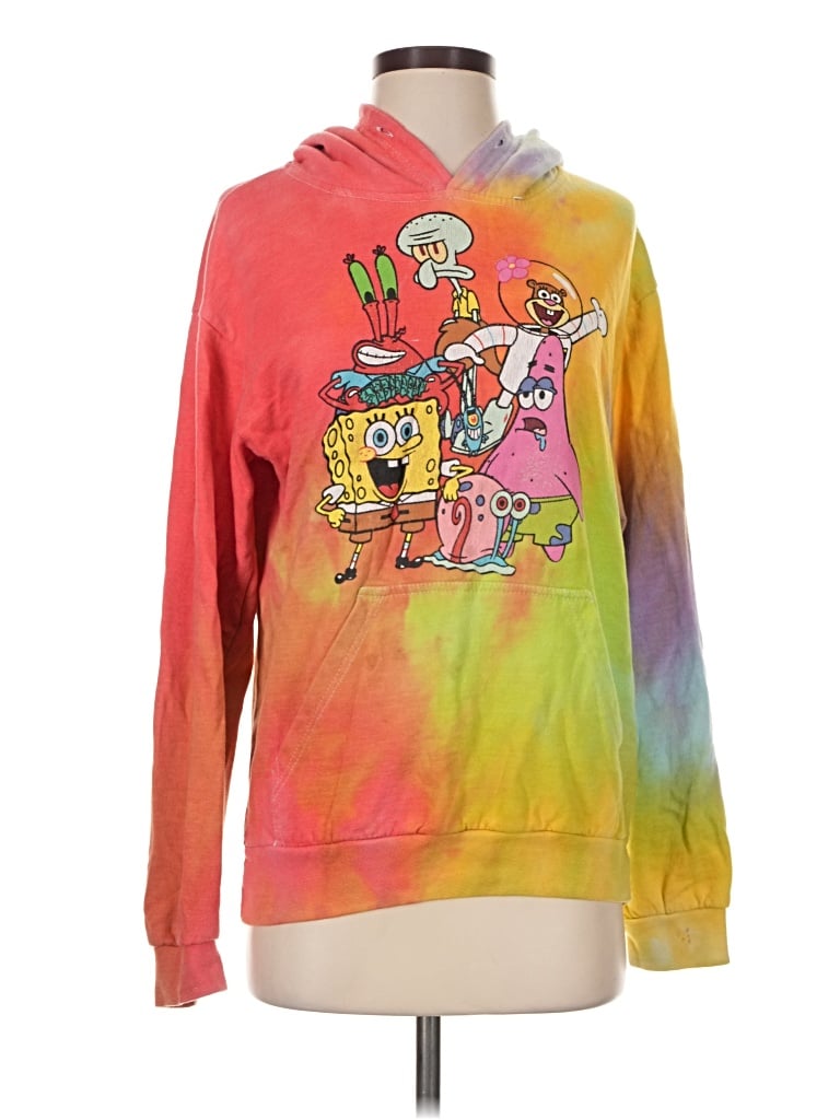 Pre-owned Nickelodeon Pullover Hoodie In Pink