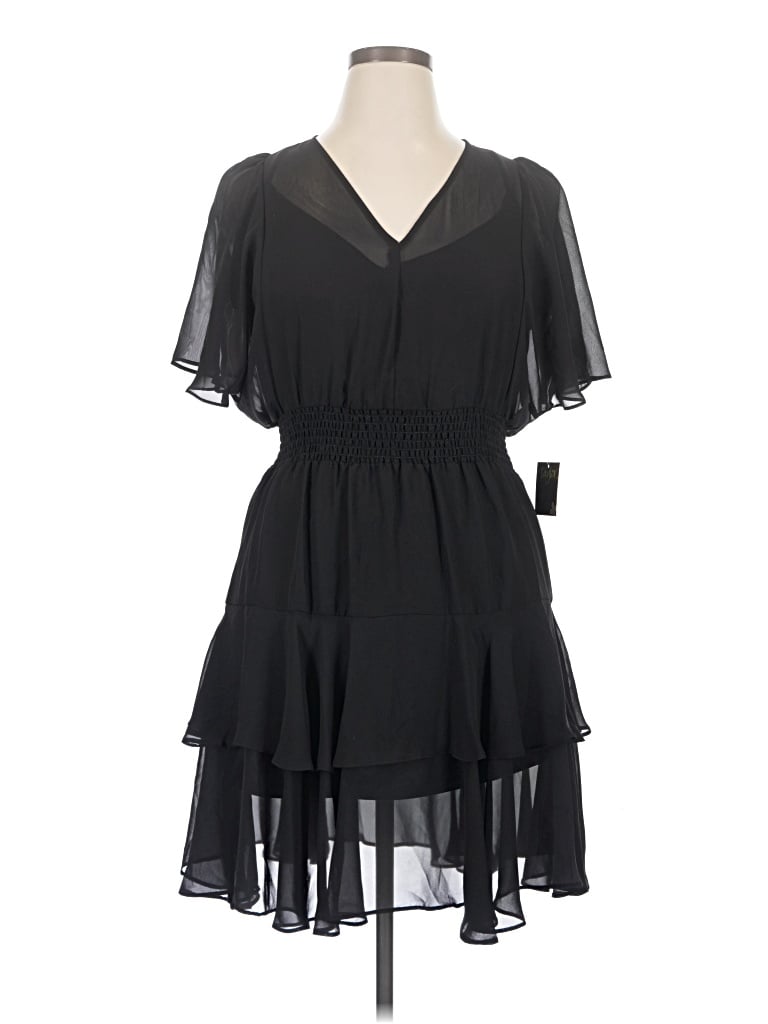 Pre-owned Taylor Cocktail Dress In Black