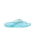 Crocs Teal Flip Flops Size 8 - photo 1
