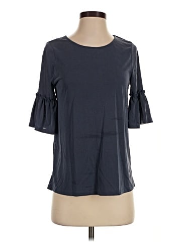 Green Envelope 3/4 Sleeve Top (view 1)