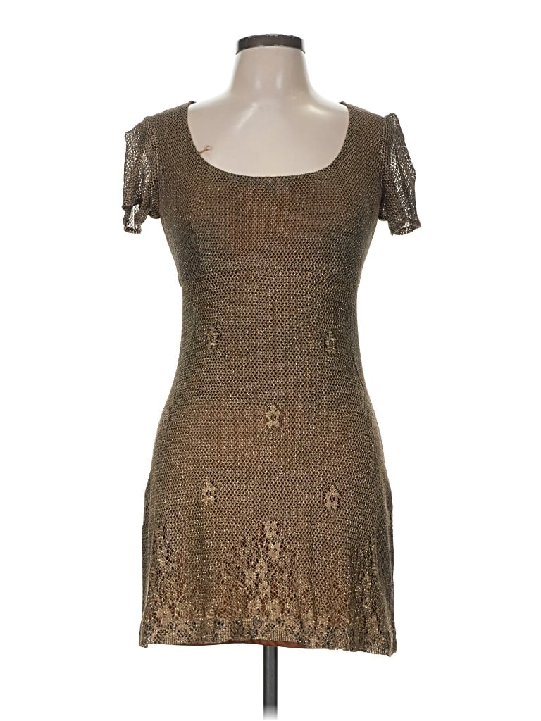Pre-owned Js Collections Cocktail Dress In Brown