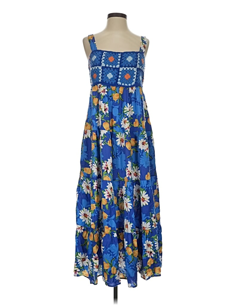 Pre-owned Easel Casual Dress In Blue