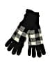 Unbranded 100% Acrylic Checkered-gingham Black Gloves One size - photo 2
