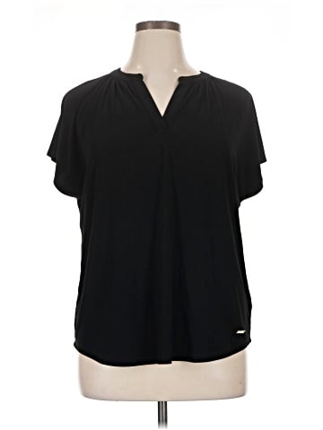 Jones New York Signature Short Sleeve Blouse (view 1)
