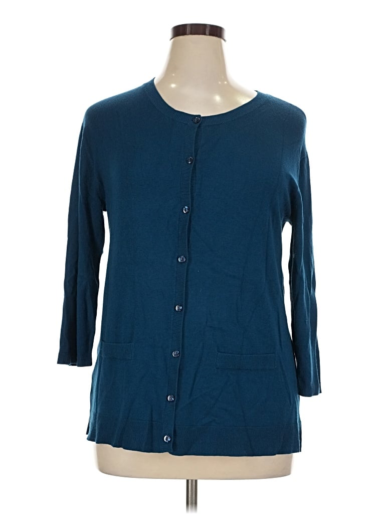 Pre-owned Susina Cardigan Sweater In Blue