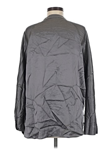 Vince. Long Sleeve Silk Top (view 2)