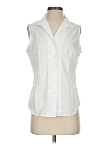 Jones New York Signature Sleeveless Button-Down Shirt (view 1)