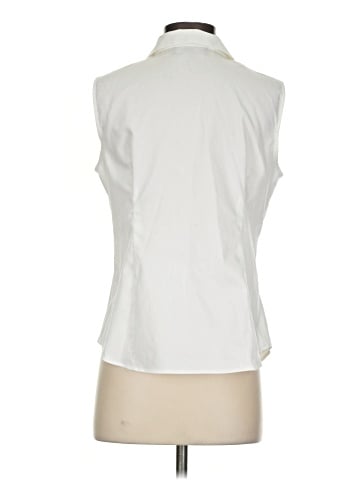 Jones New York Signature Sleeveless Button-Down Shirt (view 2)