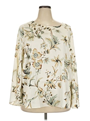Anne Klein 3/4 Sleeve Blouse (view 1)