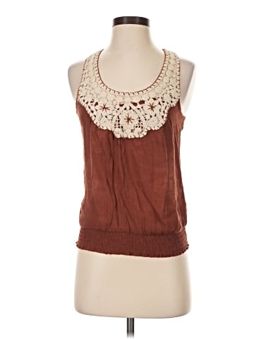 Edge Sleeveless Blouse (view 1)