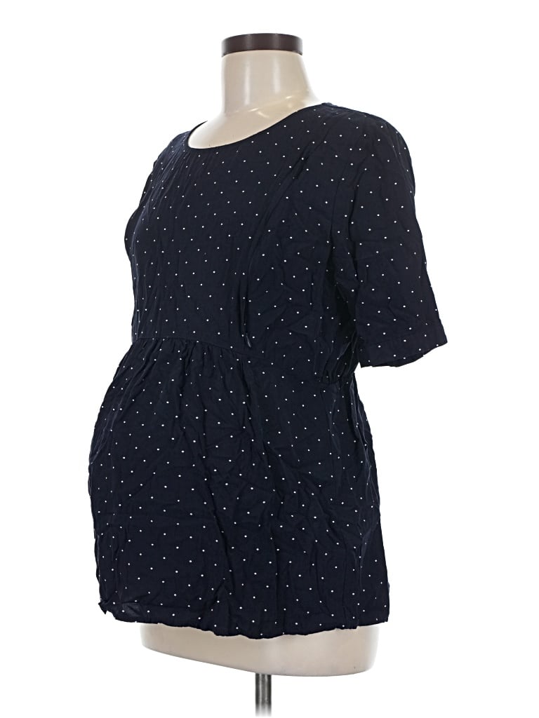 Pre-owned Seraphine Short Sleeve Blouse In Blue