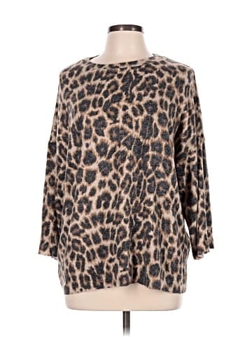 Trafaluc by Zara 3/4 Sleeve T-Shirt (view 1)