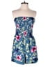 Charlotte Russe Floral Blue Romper Size M - photo 1