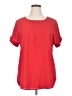 Zenana 100% Polyester Red Short Sleeve Top Size XL - photo 1