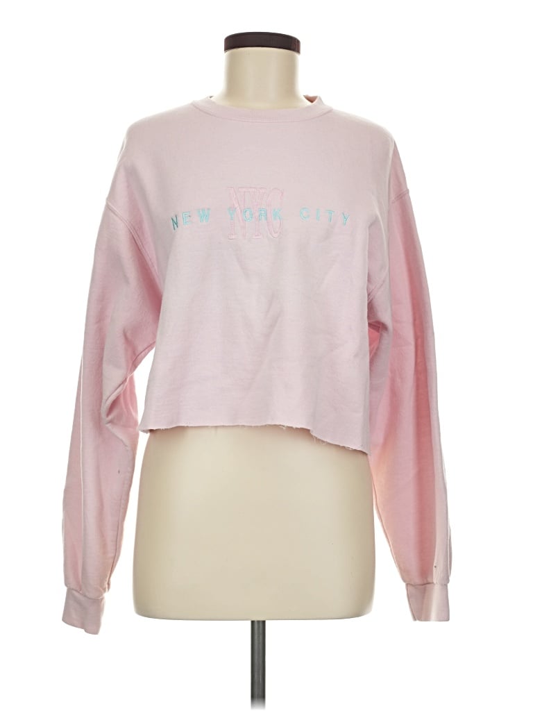 Pre-owned Jerzees Sweatshirt In Pink