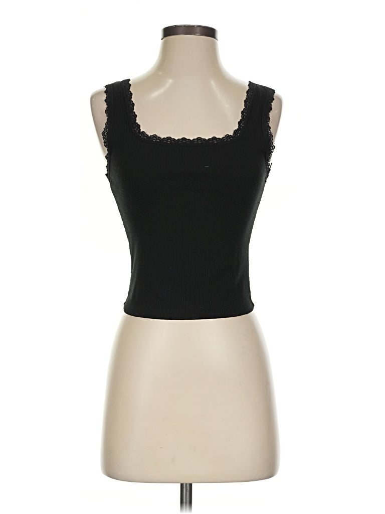 Pre-owned Caution To The Wind Tube Top Black Sweetheart Neckline Tops