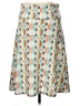 Lularoe Print Teal Casual Skirt Size L - photo 2