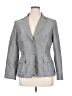 Emily... 100% Polyester Chevron-herringbone Gray Blazer Size 14 - photo 1