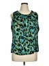 Notations 100% Polyester Teal Sleeveless Blouse Size XL - photo 1