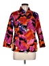 Laura Ashley Print Purple Jacket Size M - photo 1