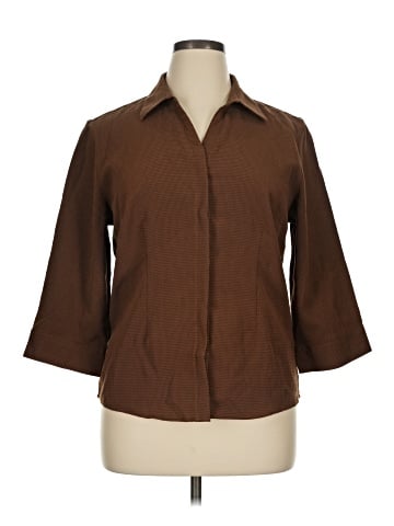 Christopher & Banks 3/4 Sleeve Blouse (view 1)