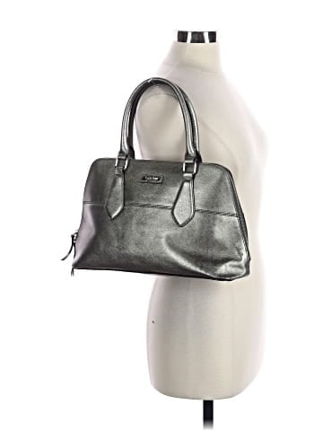 Calvin Klein Leather Satchel (view 2)