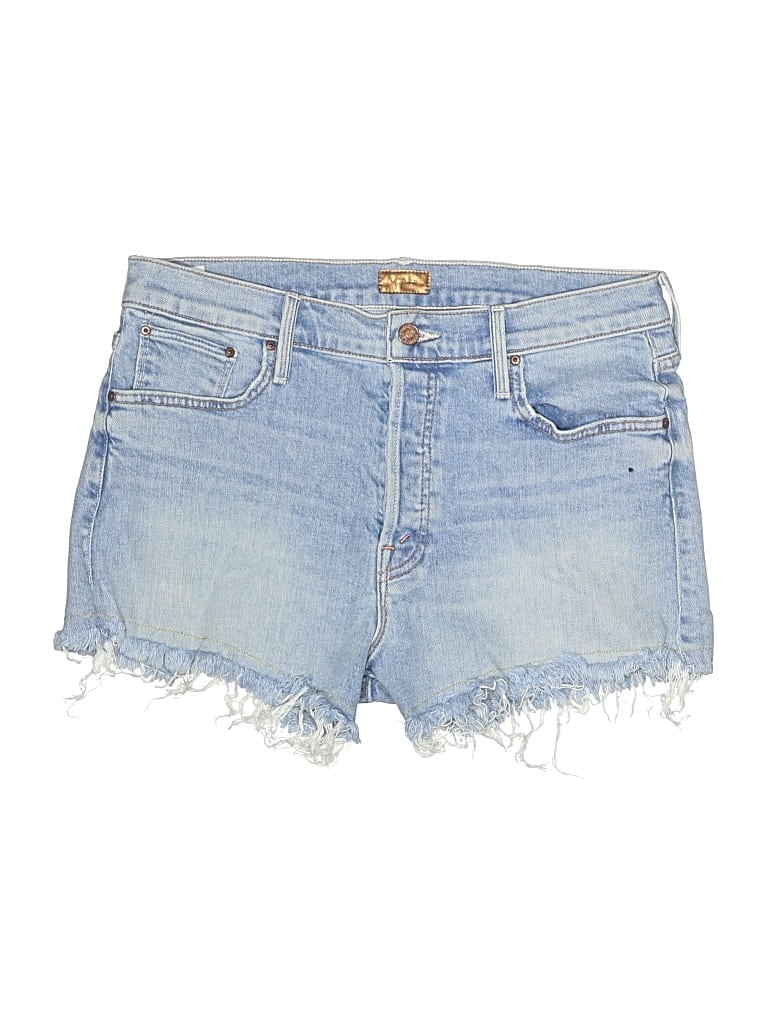 Pre-owned Mother Denim Shorts In Blue