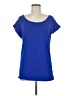 Bebe Blue Short Sleeve Top Size M - photo 1