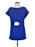 Bebe Blue Short Sleeve Top Size M - photo 2