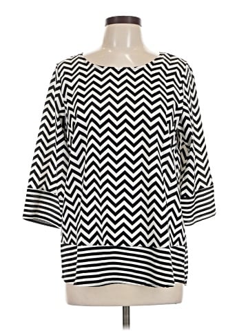 Blue Rain 3/4 Sleeve Top (view 1)