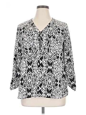 Cato 3/4 Sleeve Blouse (view 1)