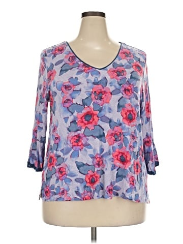 Simply Vera Vera Wang 3/4 Sleeve T-Shirt (view 1)