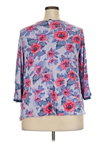 Simply Vera Vera Wang 3/4 Sleeve T-Shirt (view 2)
