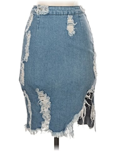 Vibrant M.I.U Denim Skirt (view 1)