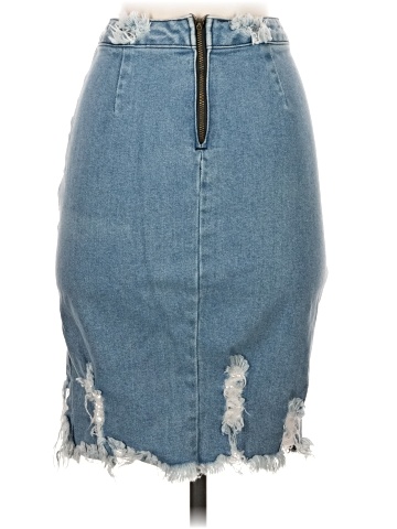 Vibrant M.I.U Denim Skirt (view 2)