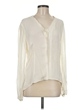Elie Tahari Long Sleeve Silk Top (view 1)