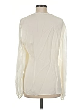 Elie Tahari Long Sleeve Silk Top (view 2)