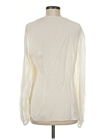 Elie Tahari Long Sleeve Silk Top (view 2)