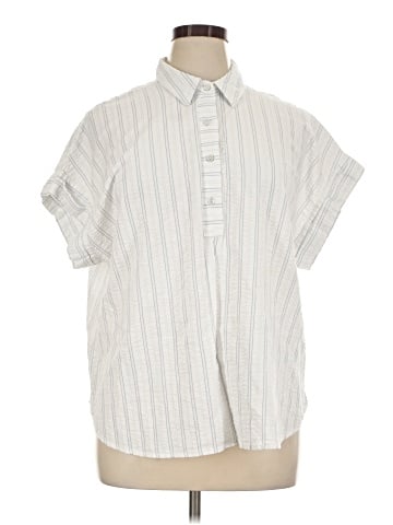 Jane and Delancey Short Sleeve Button-Down Shirt (view 1)