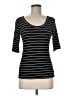 Green Envelope Black 3/4 Sleeve Top Size M - photo 1