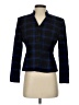 Kasper Plaid Blue Blazer Size 2 Petite - photo 1