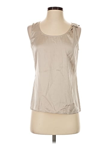 St. John Sleeveless Silk Top (view 1)