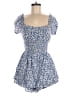 Hollister 100% Viscose Blue Romper Size M - photo 1