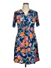 MSK Paisley Blue Casual Dress Size XL Petite - photo 1