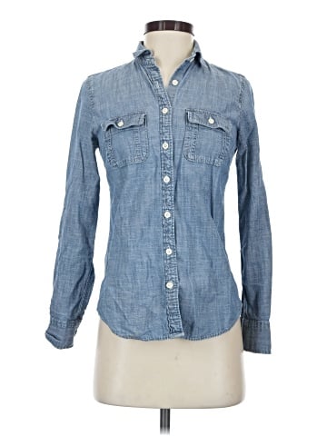 J.Crew Factory Store Long Sleeve Button-Down Shirt (view 1)