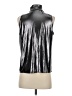 Cache Metallic Silver Sleeveless Blouse Size XS - photo 2